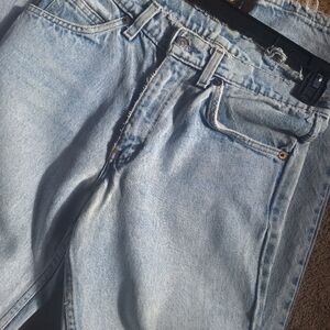 🎉 Levi's 29x32 Tapered Leg Jeans Acid Wash Frayed Vintage Denim Pant 512 HostPk